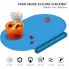 Silicone Placemat for Baby, Silicone Baby Toddlers Non-Slip Tablemats Stain