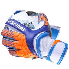 Boxing Honey Badger Pro-Level Soccer Goalkeeper Gloves with Pro Fingersaves and 4MM Premium Latex Palms,Superior Grip & Protection, Goalie Gloves for Youth&Adult (Blue, 9)