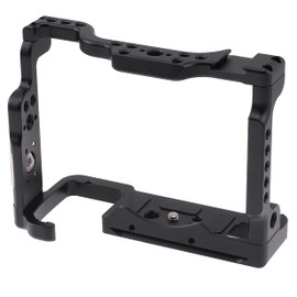 FOTGA Camera Cage Video Film Making Stabiliser Rig Aluminium Alloy with Cold Shoe Shoe and 1/4 Inch 3/8 Inch Screws for Sony Alpha 7 IV, ILCE-7M4, A7M4, α7 IV Camera