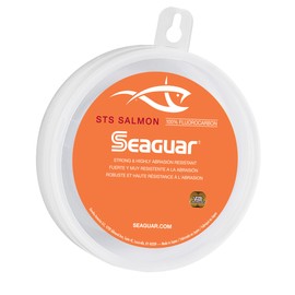 Seaguar STS - Línea de Pesca de fluorocarbono de salmón, 40 libras/100 Yardas, Transparente