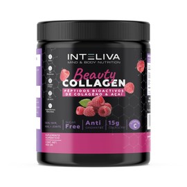 Beauty Collagen: multi collagen peptides. Colageno hidrolizado puro con peptidos bioactivos, Vitamina C y antioxidantes. Suplemento alimenticio sin azúcar, sin lactosa, sin grasa. Sabor frambuesa (450gr)