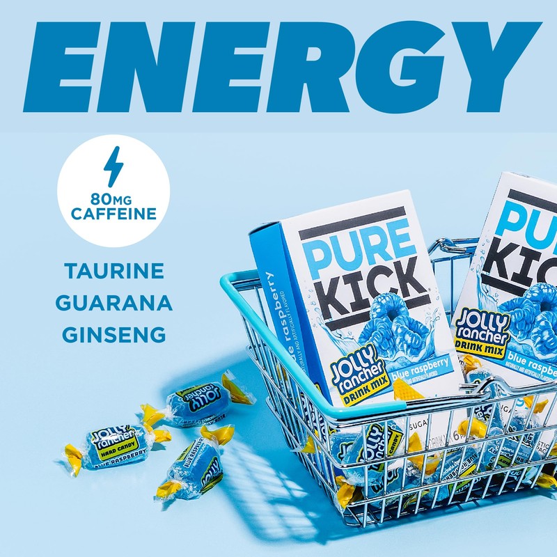 PURE KICK Energy Singles To Go Drink Mix, Jolly Rancher