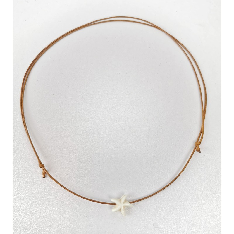 Surferkette Seestern creme verstellbar