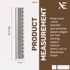 XE 10 Pcs Stainless Steel Hair Styling Feather Razor Edges