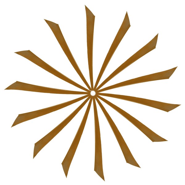 YELARXI Arrow Vanes Turkey Archery Arrows Feathers Fletching, 6 Inch