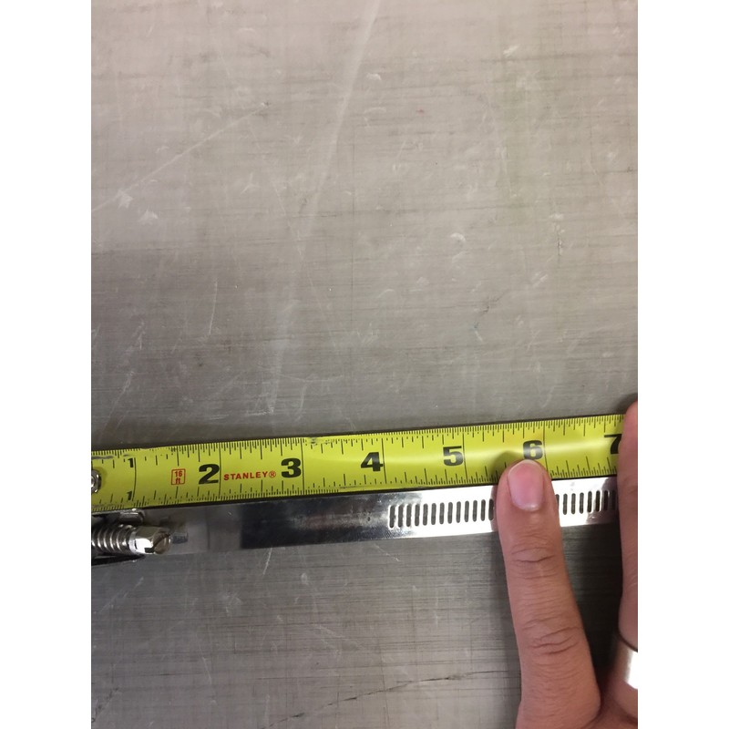 40" Adjustable Stainless Steel Hose Clamp with Flex Worm Drive,