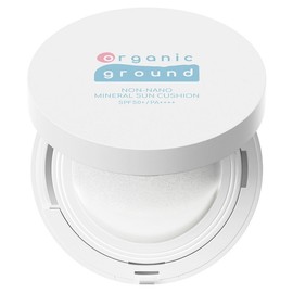Organic Ground Non-Nano Mineral Sun Cushion, 1 piece, 15g / 오가닉그라운드 논나노 미네랄 선쿠션, 1개, 15g