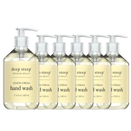 Deep Steep Liquid Hand Wash 17.6oz (Pack of 6) (Lemon Cream)