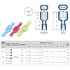 XHF 16-14 AWG 500 Pcs Female Spade Disconnect Connectors Terminals