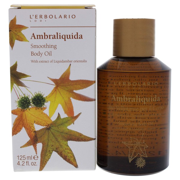 Ambraliquida Smoothing Body Oil by LErbolario for Unisex - 4.2