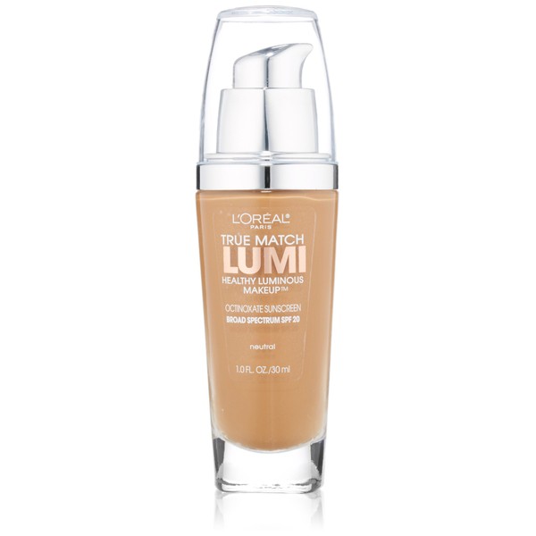 L'Oréal Paris True Match Lumi Healthy Luminous Makeup, N7-8 Classic Tan/Cappuccino, 1 fl. oz.