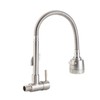 Wall-Mounted Kitchen Faucets 2 Water Modes High Arc Single Handle