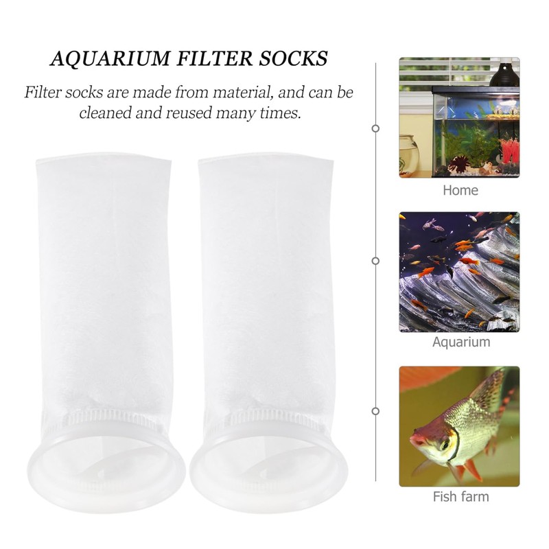 iplusmile Aquarium Filter Socks 200 µm Made of PP Pack