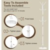 MISSLO Heavy Duty Coat Rack Freestanding with Stable Wood Base