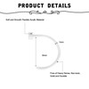 Briana Williams Clear Nose Stud Nose Piercing Retainers 20G 18G