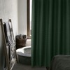 SPXTEX Dark Green Shower Curtains 72 inches Long Waterproof Fabric