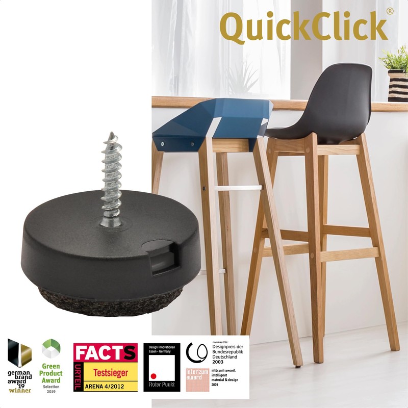 'Wagner QuickClick Glides – Set of 4 for Screwing On/Ultrasoft