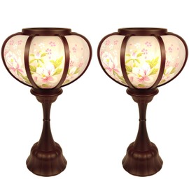 Lacquer Pludaku Honoka Bon Lantern, Mini Bon Lantern, Spiritual Lantern, Cordless, Height 10.6 inches (27 cm), Width 5.5 inches (14 cm), Compact, Cute, Place Lanterns, Bon Supplies