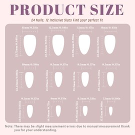 Floruvia 24 pezzi Unghie Press On Corte a Mandorla, Unghie Finte French Tip Giallo Burro, Unghie da Incollare Riutilizzabili per Manicure da Donna (Latticello)