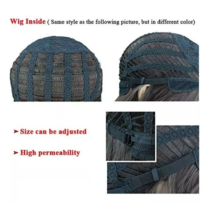 Generic Peluca Corta De Anime De 35 Cm Hotel Alastor