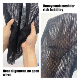 4 Streifen Afrika Tiefen-Peeling Nylon-Handtuch Africa Net Sponge,Badeschwamm Für Männer und Frauen