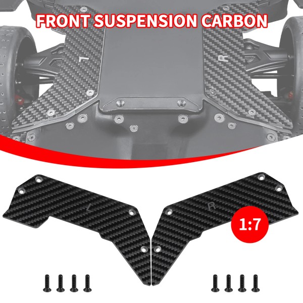 Universal FLYXM Carbon Fiber Air Dam Diffuser Wheel Cover for