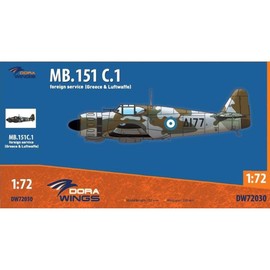 Drowings DWS72030 1/72 Greek Air Force Block MB.151 C.1 Overseas Specifications Plastic Model DWS72030 Molded Color
