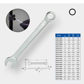BRILLIANT TOOLS BT011914 Combination Spanner, 14 mm [Powered by KS Tools]