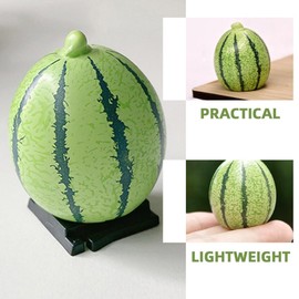 Alipis 12pcs Artificial Watermelon Model Miniature Resin Fake Watermelon Realistic Lifelike Fruits Decor for Home Kitchen Photography Props