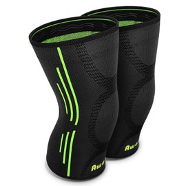 Awenia Knee Support for Men and Women Sports Compression Knee Pads Breathable Knee Pads Support for Running Jogging Osteoarthritis Joint Pain.