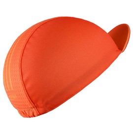 CATENA - Gorra de ciclismo para hombres y mujeres, transpirable que absorbe el sudor, gorra debajo del casco para bicicleta y equitación, Naranja, One Size