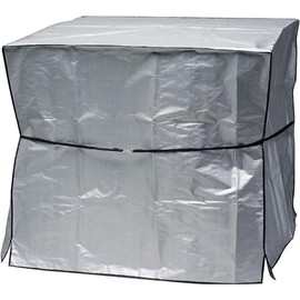 Rocky Mountain Goods AC Unit Cover for Winter - 34” x 30” x 34” - Heavy Duty Outdoor Cover for Outside Unit - Elastic Secure Strap - Thick Polyethylene Protection
