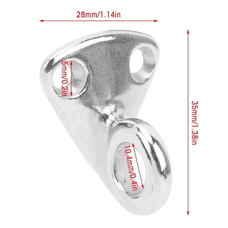 Alomejor Fender Hooks 4 Pieces Stainless Steel Boat Fender Clips
