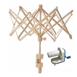 Inline Yarn Ball Winder and Wooden Umbrella Yarn Swift Combo!