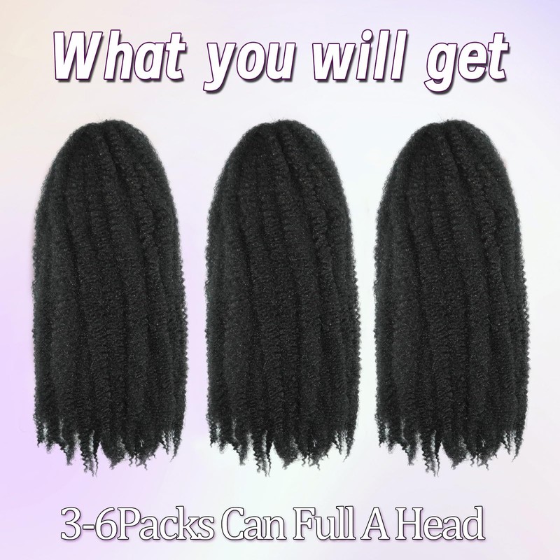 Marley Twist Braiding Hair Afro Twist Hair Kinky Curly Cuban