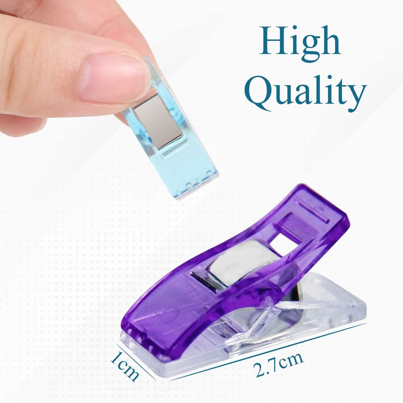 Trimming Shop 50pcs Plastic Sewing Clips for Quilting, Crafting, Multipurpose