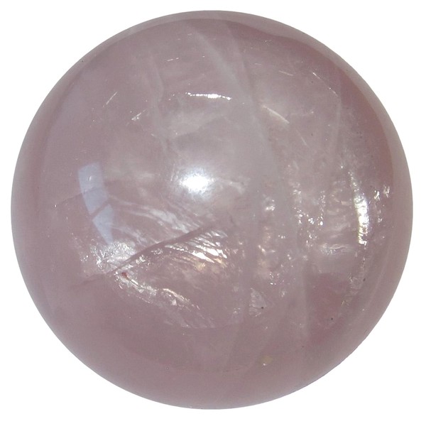 Satin Crystals Rose Quartz Sphere Dancing Star Love Pink Crystal Ball 2.0-2.25 Inches