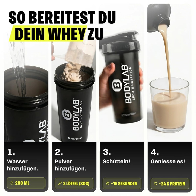 Bodylab24 Whey Protein Powder, Fruit Mix, 1 kg
