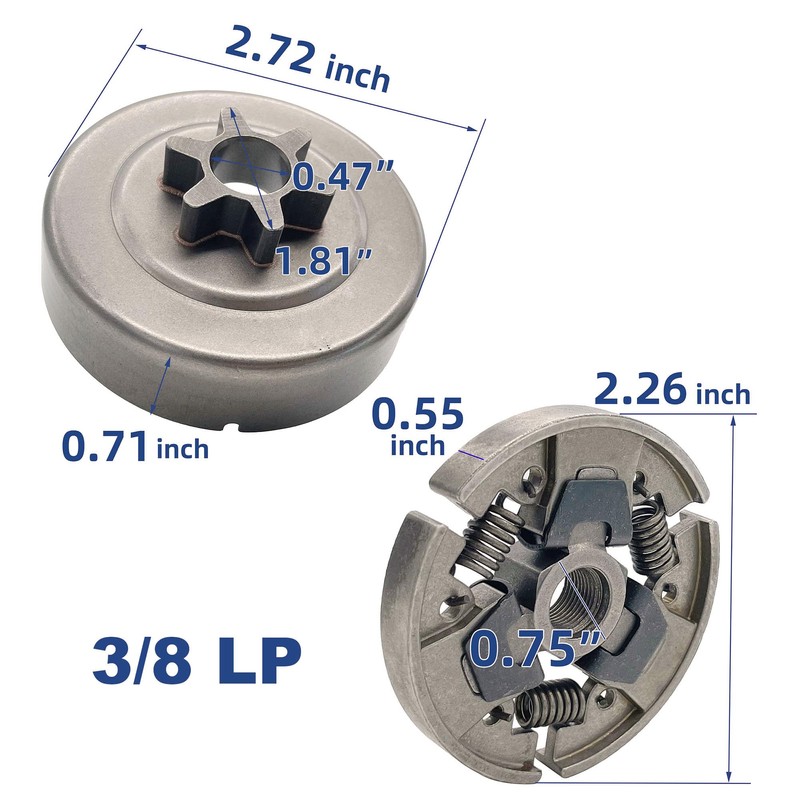 Sprocket Clutch 3/8" for Stihl 017 018 021 023 025