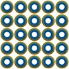 ResOne Premium Blue Viton Oxygen Regulator Yoke Washer Seals 25-Pack