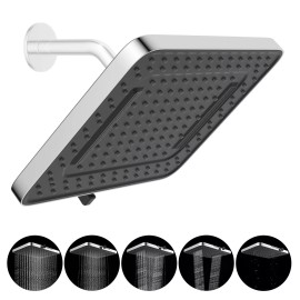 Hibbent 13'' High Pressure Rain Shower Head Large Rainfall Showerhead for Bathroom Chrom