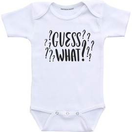 Guess what pregnancy announcement shirt (3 months)