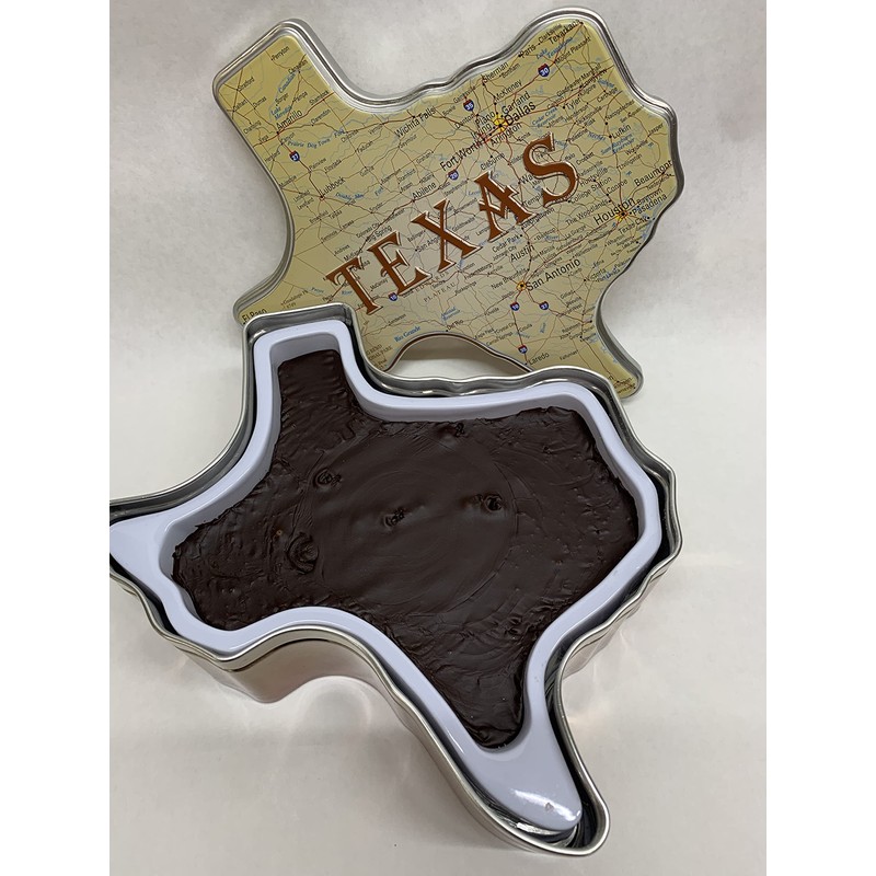 Holiday Farms Fudge in a Texas Roadmap Gift Tin (Chocolate)