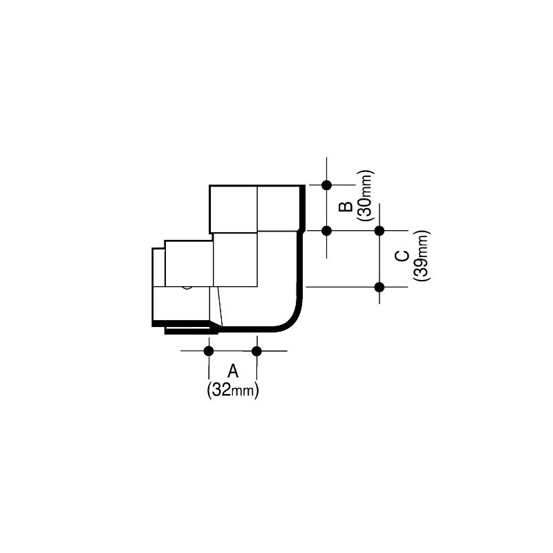Wavin OSMA 4T862 Black Pipe Bend/Elbow - 87.5 deg for