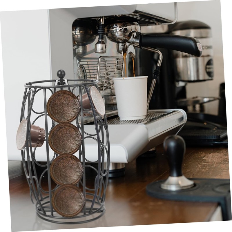 CIYODO Coffee Shop Essential Coffee Shelf Iron Stand Capsules Holder