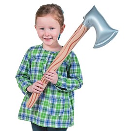 Fun Express Inflatable Axe (Set of 12) Hatchet Costume Props, Camping Toys, Costume Accessories, Favors