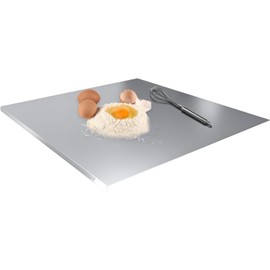 KORVOS Stainless Steel Cutting Boards for Kitchen, Food Grade 304 Stainless Steel Cutting Board with Lip, Metal Prep Board for Meat Fruits & Baking, 15.7" x 19.7"