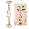 Table Candlestick Ornament Iron Twisted Curb Candle Holder Decorative Ornament