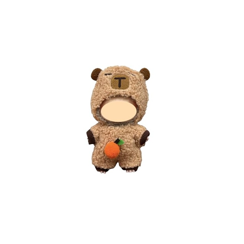 Capybara Animals Clothes for Doll, Crochet Cloth Set for 17cm