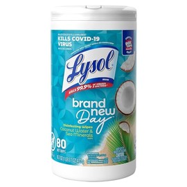 Lysol® Toallitas Desinfectantes para Superficies, Coconut & Sea Minerals de 80 pzas